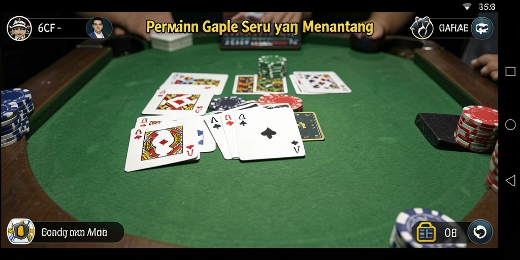 Tampilan permainan Gaple yang seru di 6CF.