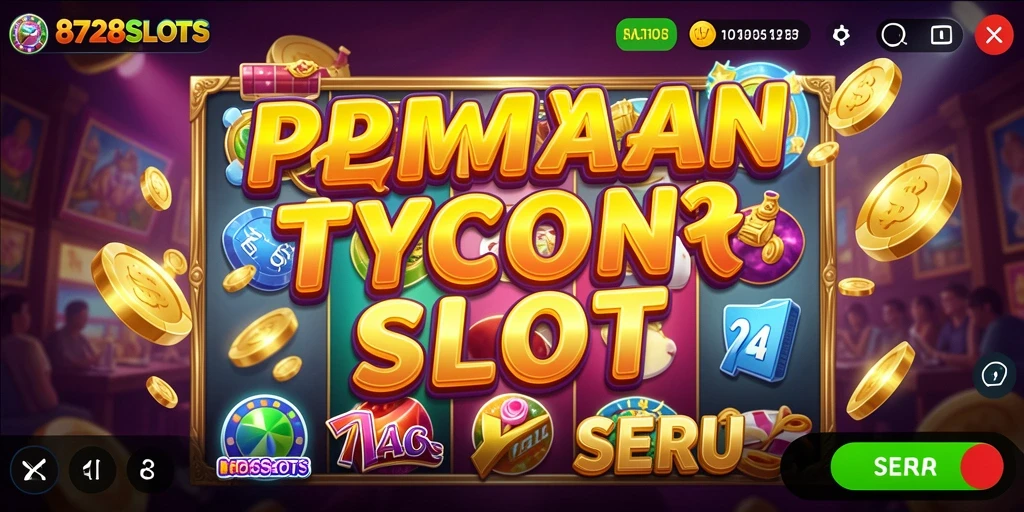 Menampilkan gameplay seru di dunia kasino Tycoon.