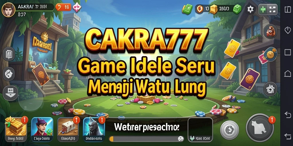 Tangkapan layar CAKRA777 memperlihatkan gameplay yang menarik dengan karakter aktif.