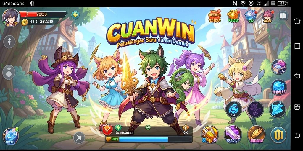 Tampilan gameplay CUANWIN yang memukau dan penuh warna.