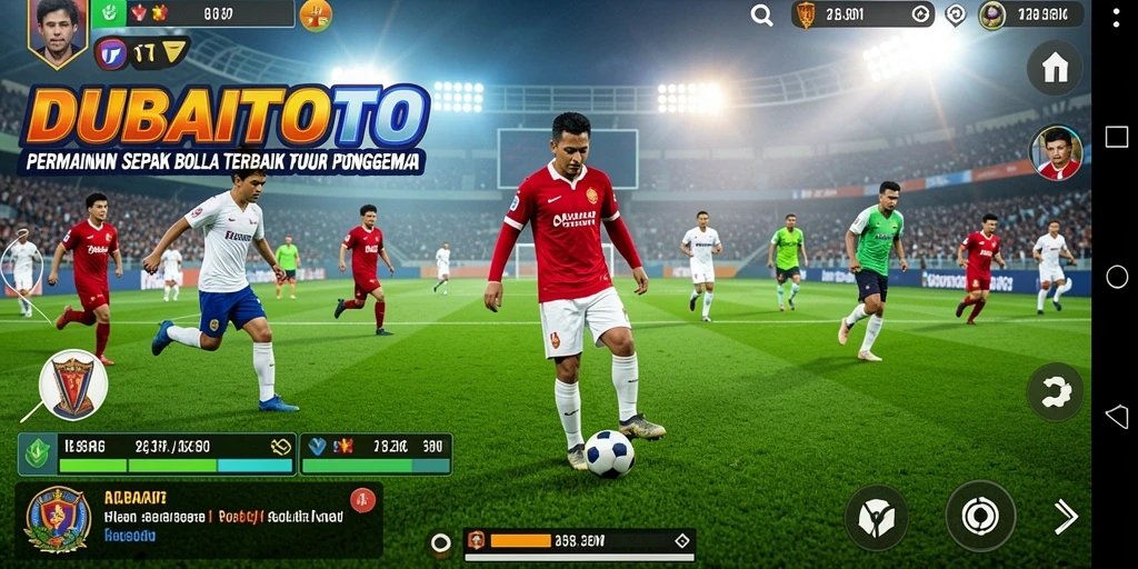 Gameplay menarik dari DUBAITOTO dengan aksi sepak bola yang seru.