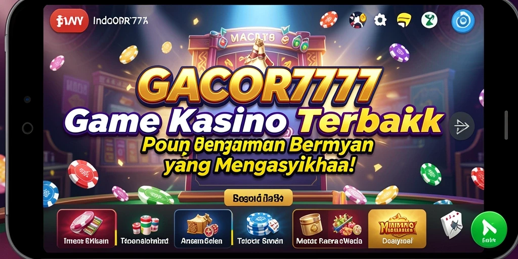 Gameplay menegangkan di GACOR777 dengan variasi permainan Kasino.