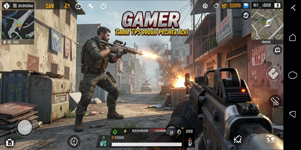 Tampilan gameplay GAMERP yang memukau dan mendebarkan.