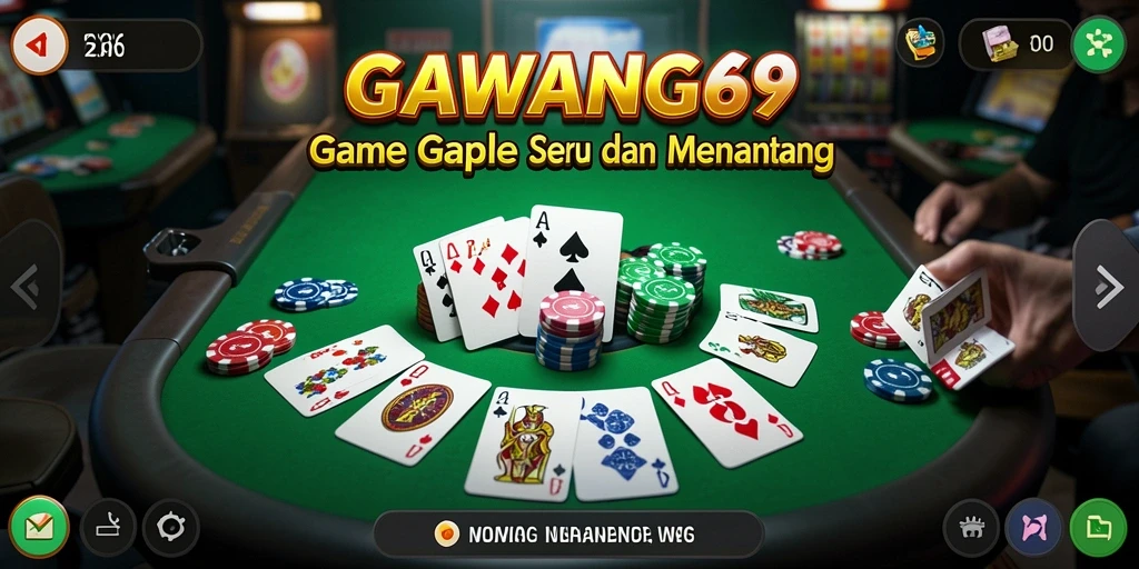 Tampilan gameplay seru GAWANG69 yang menarik untuk para penggemar Gaple.