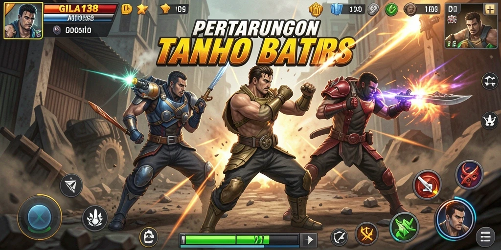 Screenshot gameplay GILA138 menampilkan aksi pertarungan yang mendebarkan.