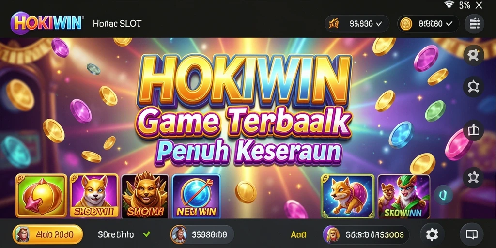 Tampilan gameplay HOKIWIN yang menarik dan memukau.