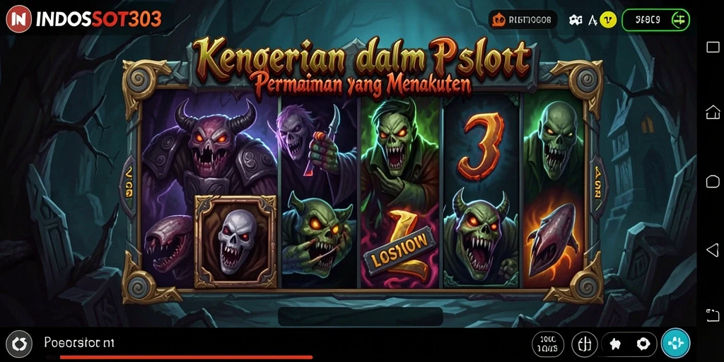 Tampilan gameplay menegangkan dari INDOSLOT303 yang menakutkan.
