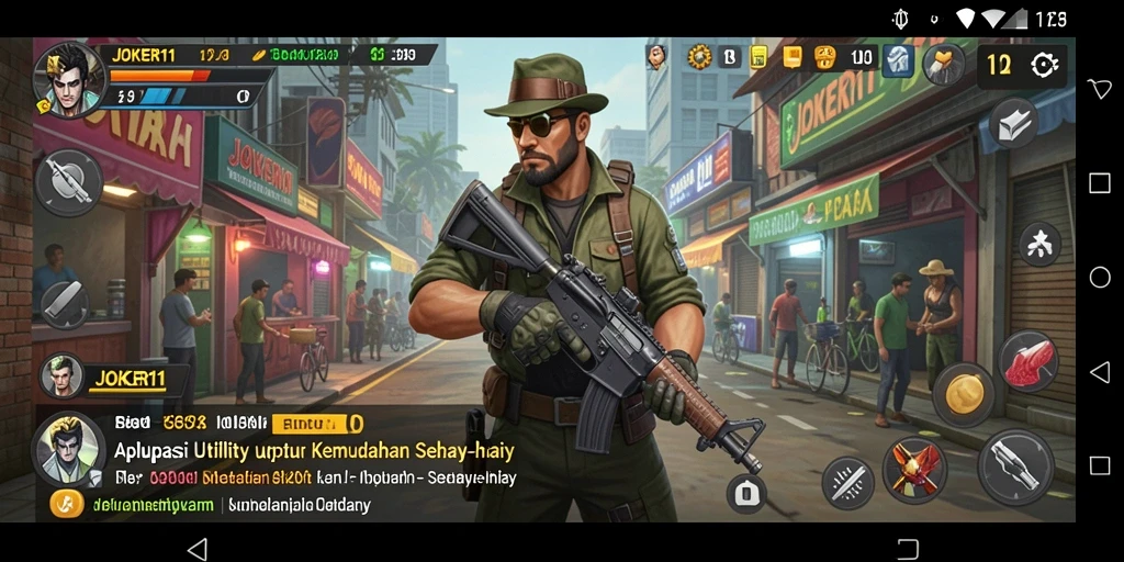 Screenshot utama JOKER11 menampilkan antarmuka yang sederhana dan intuitif.