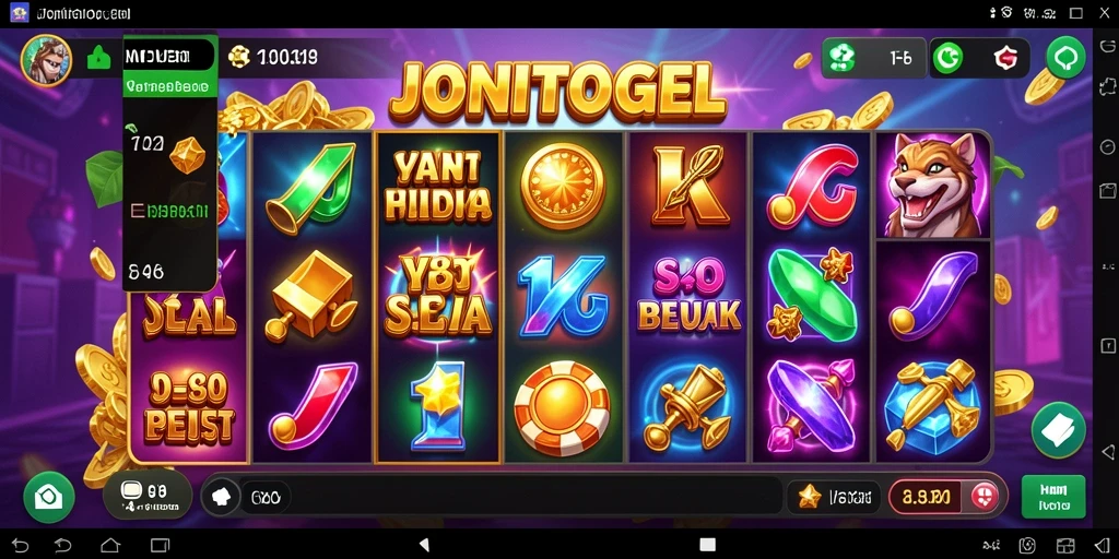 Tampilan gameplay menarik dari JONITOGEL yang menghadirkan keseruan slot.