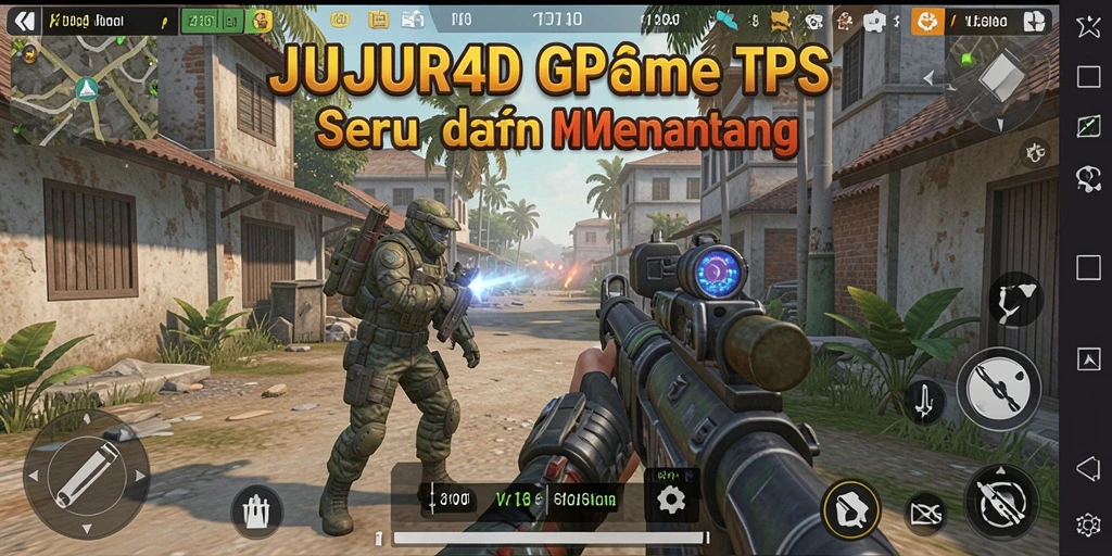 Tampilan gameplay JUJUR4D yang aksi penuh dan menarik.