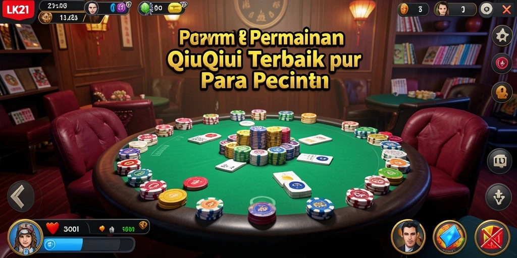 Tampilan menarik dari gameplay QiuQiu di LK21.