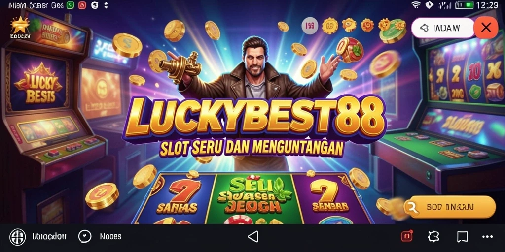 Screenshot utama LUCKYBEST88 menampilkan pengalaman bermain slot yang seru.