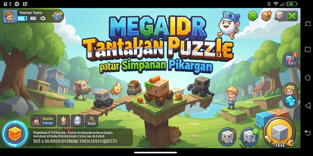 Tampilan gameplay MEGAIDR yang menantang dan menarik.