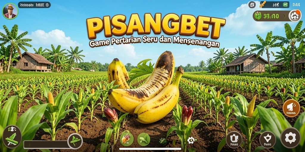 Tampilan gameplay menarik dari PISANGBET dengan aktivitas bertani.