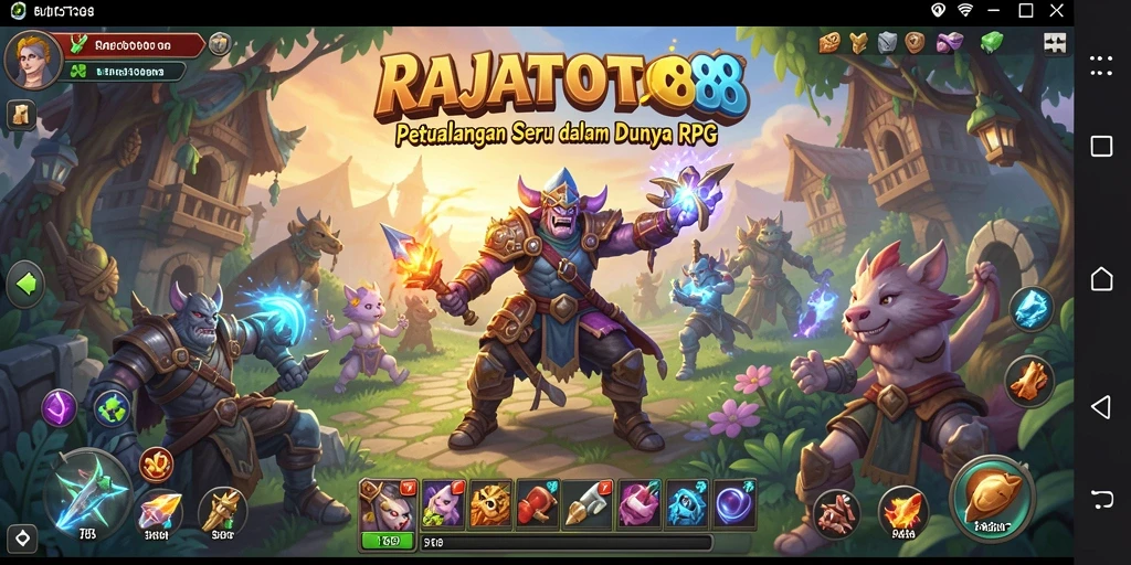 Tampilan gameplay mendebarkan dari RAJATOTO88.