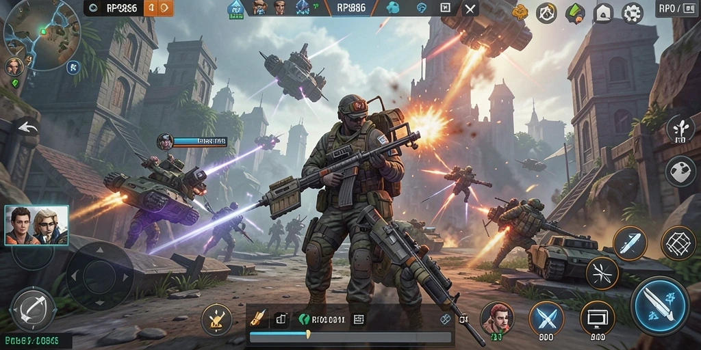 Tampilan gameplay RP886 yang menarik dan strategis.