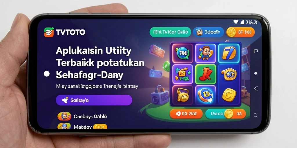 Tampilan utama TVTOTO yang intuitif dan menarik.