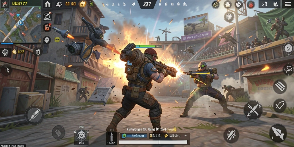 Tampilan gameplay UUS777 yang mendebarkan dan aksi pertempuran seru.