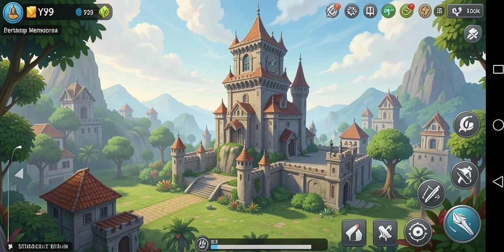 Tangkapan layar Y89 menampilkan gameplay menara yang mendebarkan.